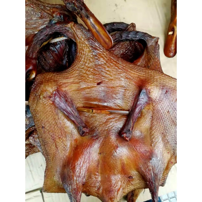 正宗沙县郑湖板鸭烟熏烤福建特产辣风干零食整只 750克现做超新鲜,不