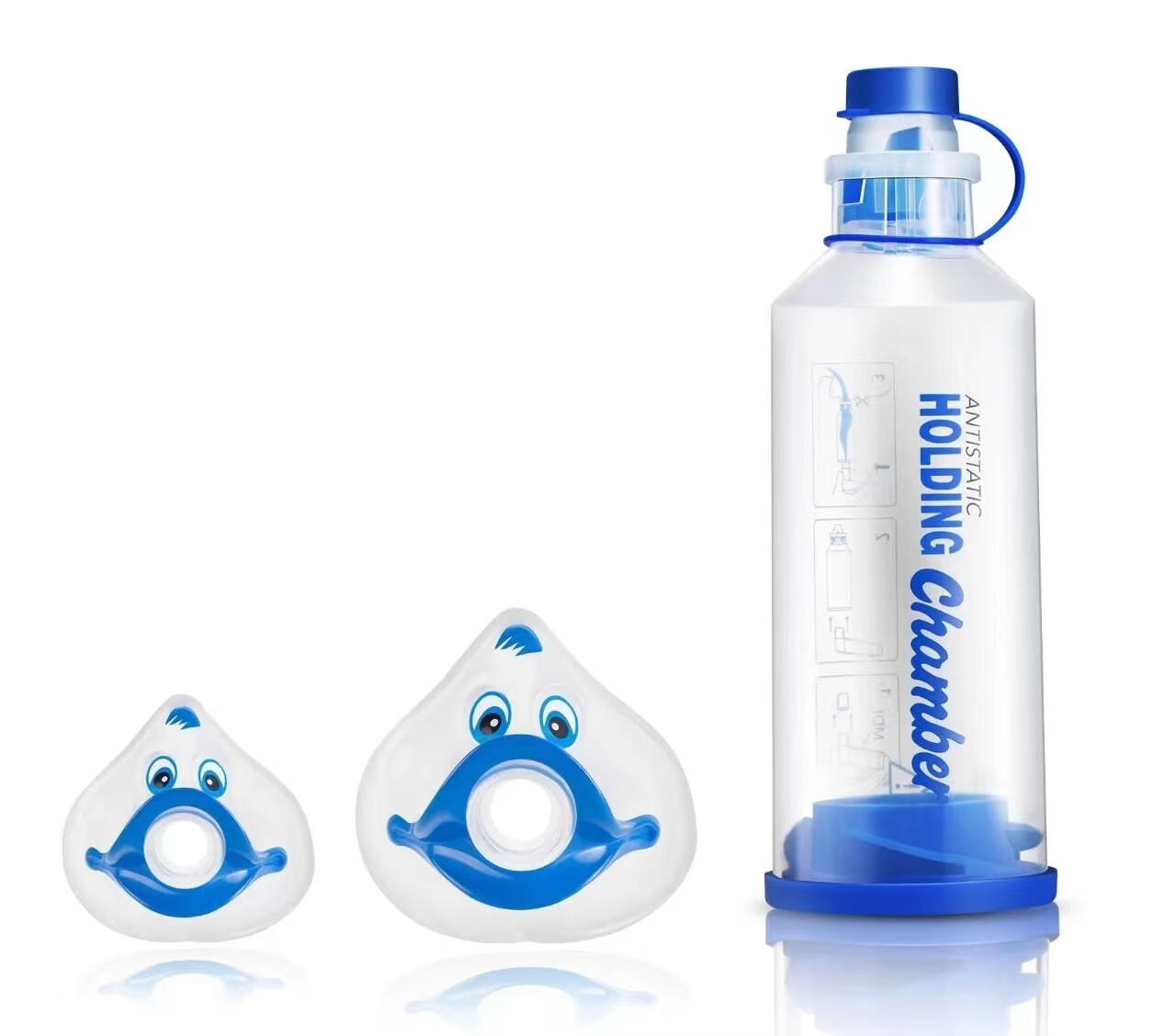 百瑞儿童储雾罐哮喘辅舒酮 万托林气雾剂新旧款 2岁以上大面罩储雾罐