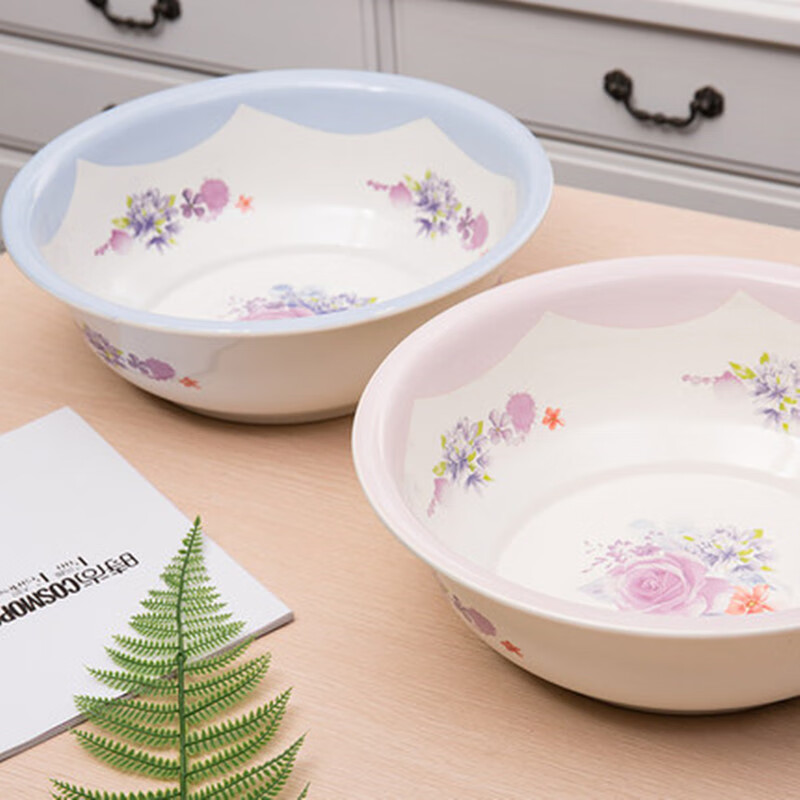 PJ加厚2036cm搪瓷盆搪瓷碗洗脸盆和面盆洗菜盆婴儿宝宝洗衣盆 吉盆厚 36cm1个