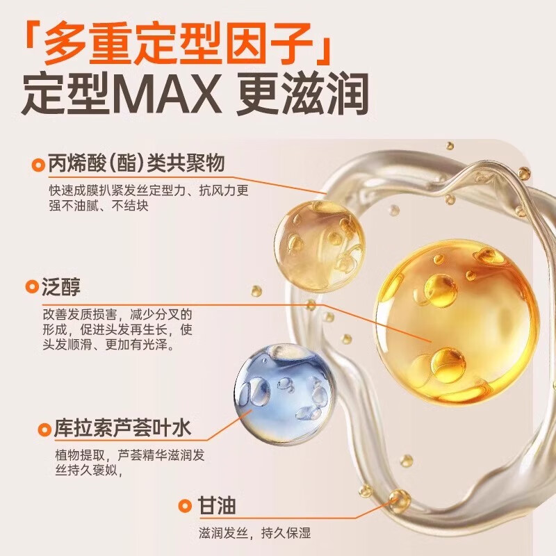 OF发蜡发泥定型哑光女士专用蓬松清香持久自然碎发刘海短发头发造型 OF哑光动感发蜡80g