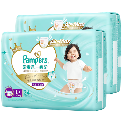 pampers/�ﱦ�� һ���� L+�� ������ 68Ƭ 165.3Ԫ
