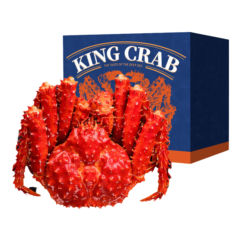 智利帝王蟹礼盒螃蟹鲜活熟冻腿海鲜礼盒水产帝皇蟹类送礼年货 尝鲜基础礼盒-帝王蟹2.2-2.6斤