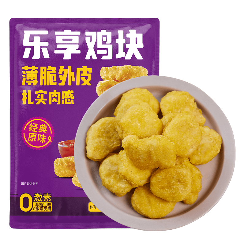 优形 乐享鸡块 1斤 冷冻 裹粉油炸鸡块 半成品 空气炸锅食材 炸鸡零食