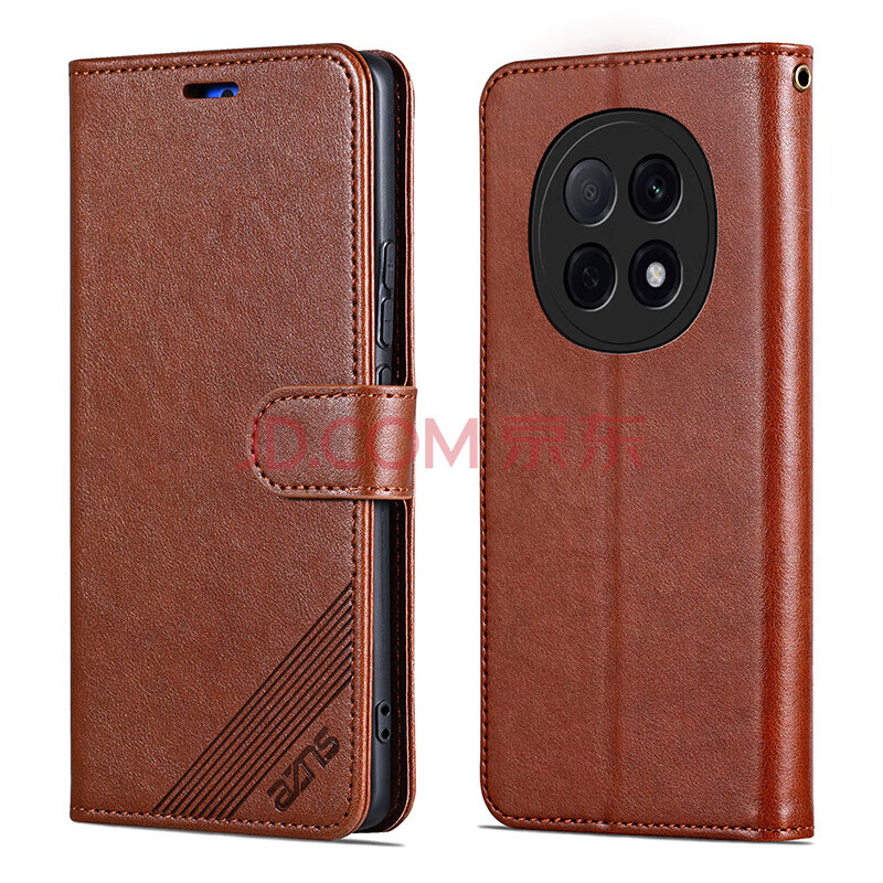 AZNS OPPO A5手機(jī)殼翻蓋式皮套PKQ110鏡頭保護(hù)防摔5G版前后全包軟殼側(cè)翻錢包式復(fù)古商務(wù)男女新款外殼 oppoA5-5G【棕色】