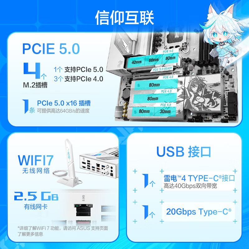 华硕 ROG STRIX B860-G GAMING WIFI S小吹雪 图 5