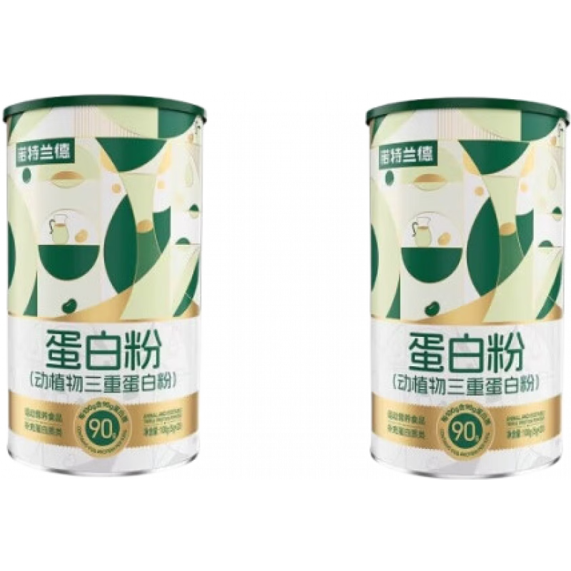 諾特蘭德蛋白粉動植物三重蛋白粉90大豆分離乳清中老年青少年營養(yǎng)品100克 2罐鞏固裝 20條*2桶
