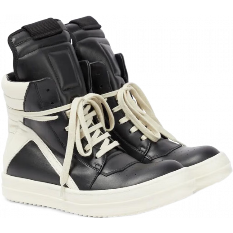 瑞克·欧文斯（RICK OWENS） Geobasket皮革高帮运动鞋 P00707595 黑色 40 CN 40