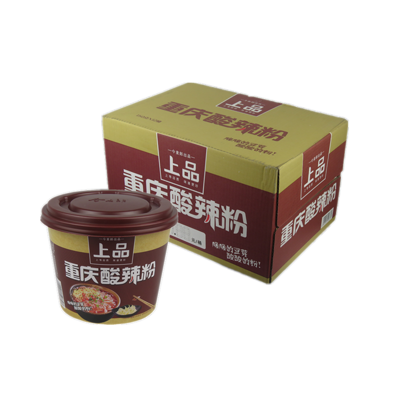 今麦郎上品重庆酸辣粉桶装速食方便粉丝宵夜零食酸辣粉丝 6桶装