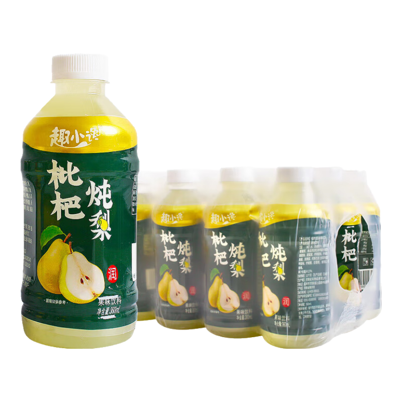 趣小馋枇杷炖梨饮料360ml*12瓶装果汁饮品小瓶饮料整箱果蔬汁批发