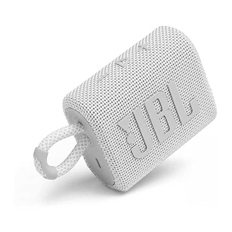 JBL【JD物流 日本直邮】JBL GO系列无线蓝牙音响USB C充电/ IP67防尘/防水 JBL GO3【白色】
