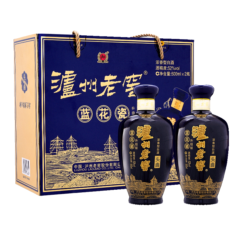 LUZHOULAOJIAO/�����Ͻ� ������ ͷ�� 52�� Ũ���� 2ƿ 500ml 259.56Ԫ��2��(��129.78Ԫ/��)