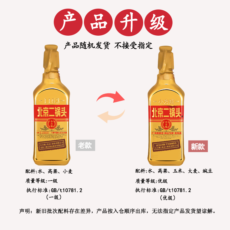 永丰牌北京二锅头白酒出口小方瓶1.5L大金瓶清香型白酒46度大瓶送礼白酒 46度 1.5L 1瓶 大金瓶