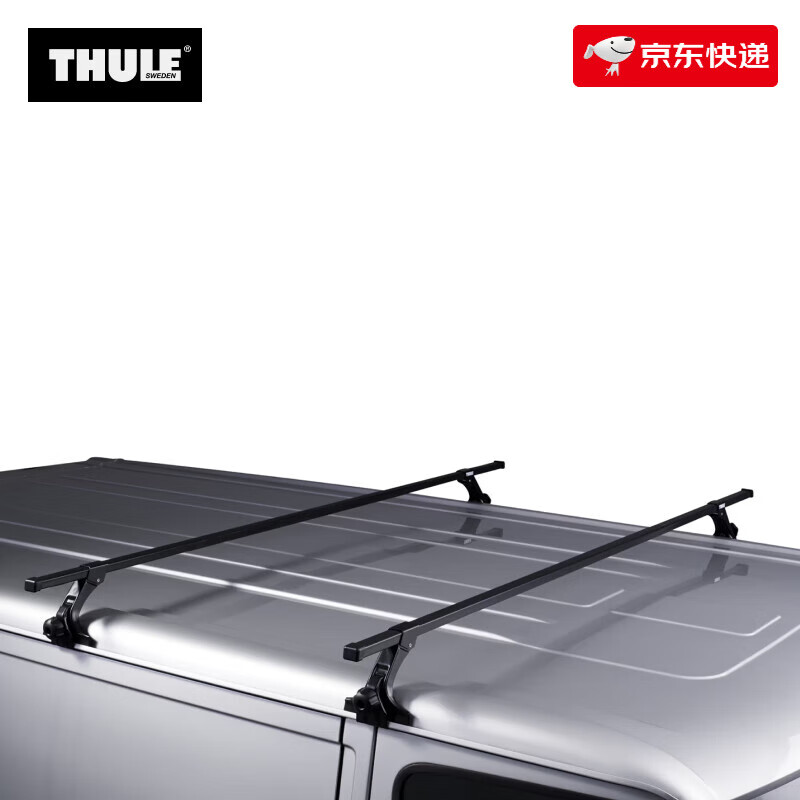 拓樂(lè )（THULE）瑞典 帶排雨槽車(chē)頂類(lèi)型行李架車(chē)頂架套組 951000+712400 黑色 免打孔