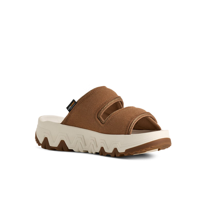 UGG夏季新款男女同款时尚厚底露趾可调节束带休闲凉拖鞋 1167497 CHE | 栗色 38