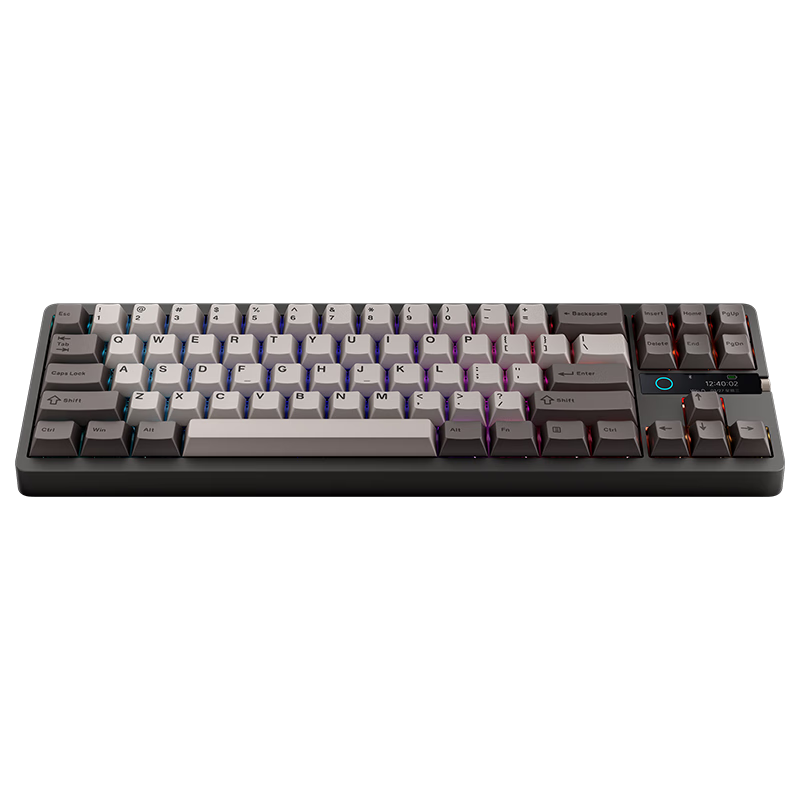 小米机械键盘 MK71 Pro 月岩 有线/无线/蓝牙三模游戏办公键盘71配列RGB热插拔客制化Gasket结构LCD屏
