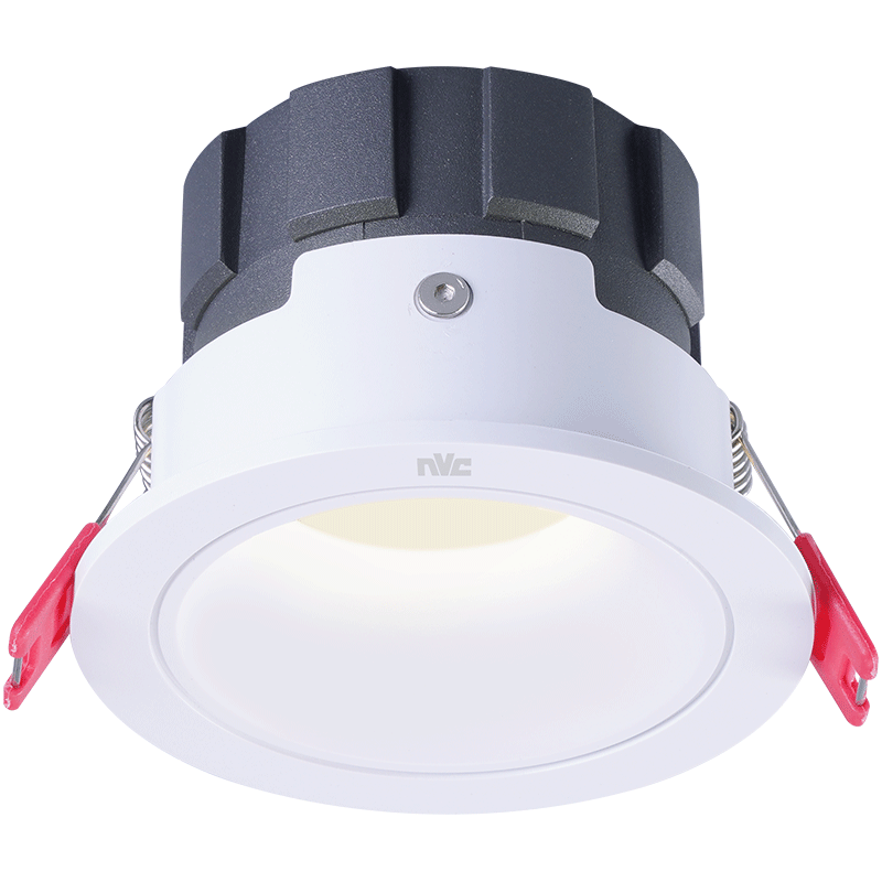 雷士照明(NVC)led射灯家用天花灯筒灯嵌入式深防眩洗墙灯压铸铝-白色-7瓦暖白光-春华-开孔75-80mm