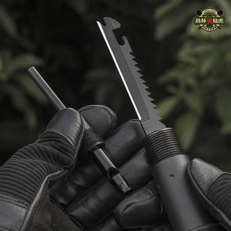 昌林陆虎208D锰钢工兵铲多功能折叠锹配指南针鱼鳞刀车载户外露营钓鱼铲子