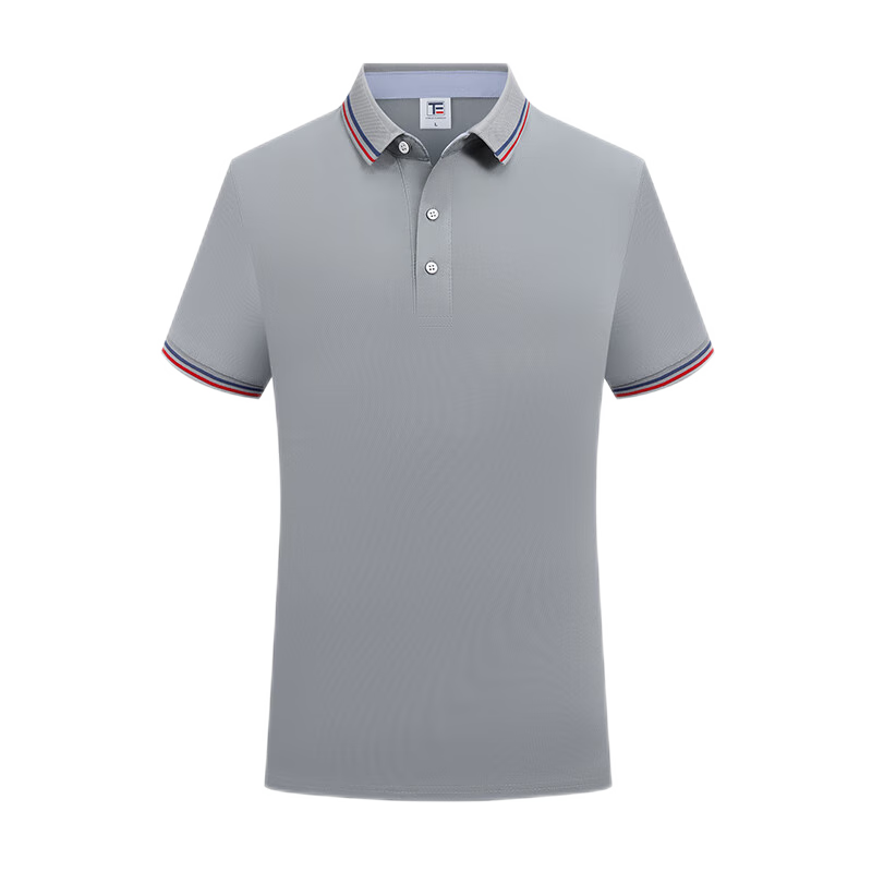 北集冰絲工作服polo衫短袖定制薄t恤餐飲企業(yè)廣告衫 DC-602-灰色 2XL