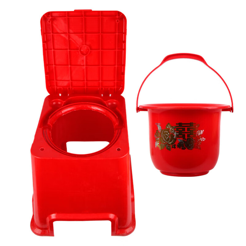 加厚便攜移動(dòng)式家用孕婦老人小孩坐便器痰盂尿桶馬桶簡(jiǎn)約坐便凳 全套馬桶凳
