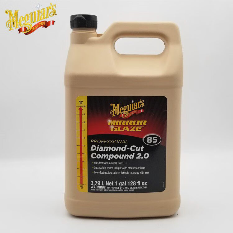 美光（Meguiar's）美光拋光蠟M8501金剛強力研磨劑M83018001汽車(chē)鏡面還原拋光劑 粗蠟8501金剛強力研磨劑