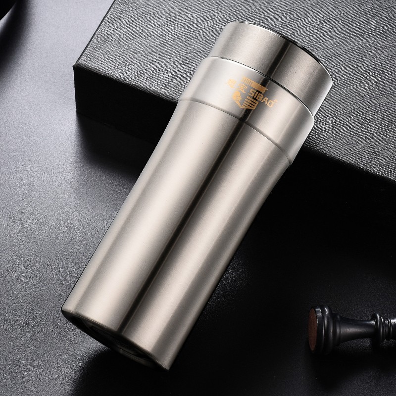 思宝保温杯304不锈钢水杯男女士车载泡茶杯子商务办公保暖杯带滤网