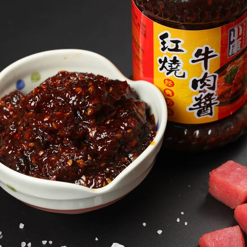 小康【3瓶】小康红烧牛肉酱220g拌面拌饭炒菜蘸料家用调味酱 【3瓶】