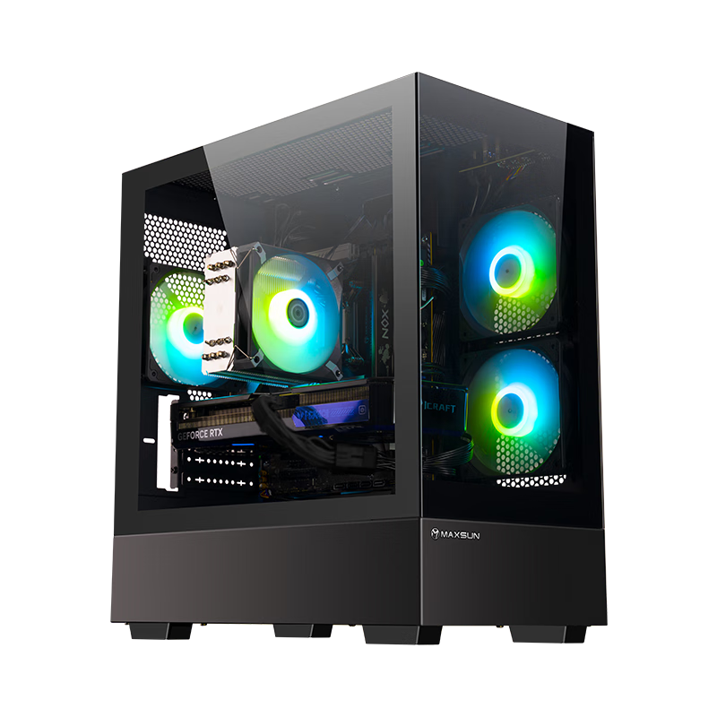 铭瑄（MAXSUN）终结者酷睿i5 12600HX/B580 12G/32G/1TB SSD水冷电竞游戏设计师台式电脑主机全套整机