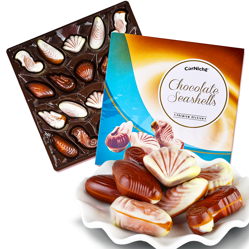 比利时进口 可尼斯CorNiche贝壳夹心巧克力礼盒 零食糖果520送女友生日礼物195g
