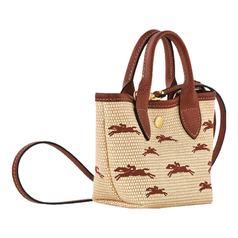 瓏驤（LONGCHAMP） 禮物女包迷你編織包帆布包送女友10206HC棕色XS情人節(jié)禮物奢侈品