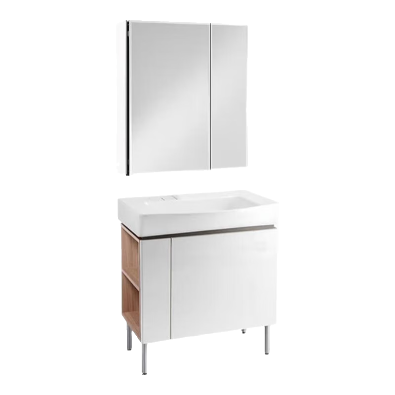 科勒（KOHLER）亲悦浴室柜陶瓷一体盆卫生间洗漱台智能镜柜洗手盆柜组合2281 【80CM】艾洛诗镜柜+浴室柜