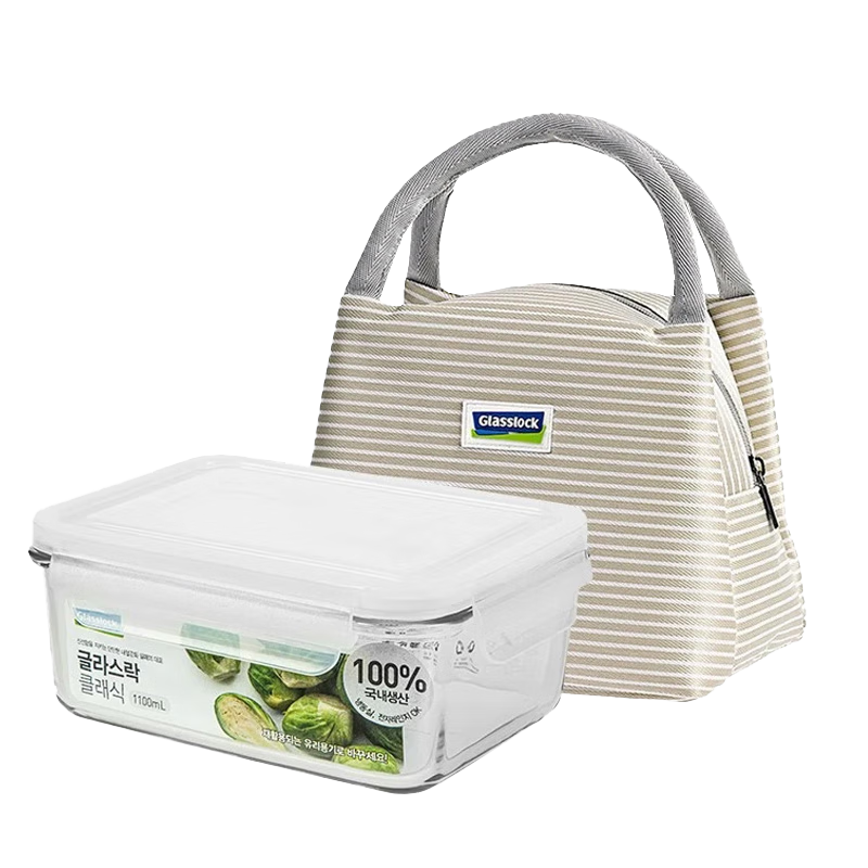 GLASSLOCK���ȸֻ��������ʺ�΢��¯�����ϰ���ѧ���㵱���ͺб���������װ ΢��¯��ɫ���� 1000ml���㵱�� 177Ԫ��3��(��59Ԫ/��)