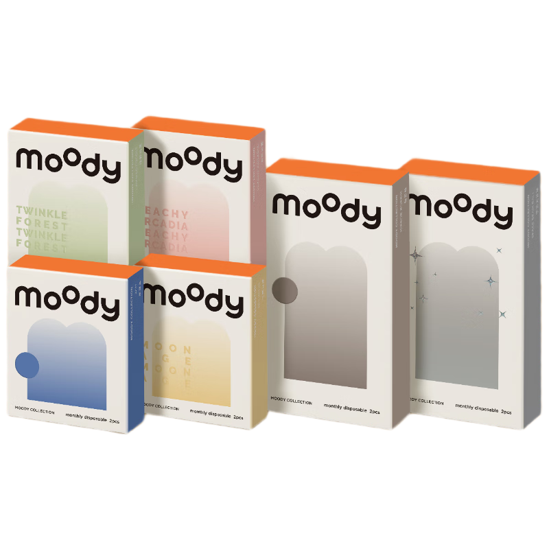 ���ڲ�����moody��ͫ���ײ�ɫ�����۾���ѡϵ��2Ƭװ