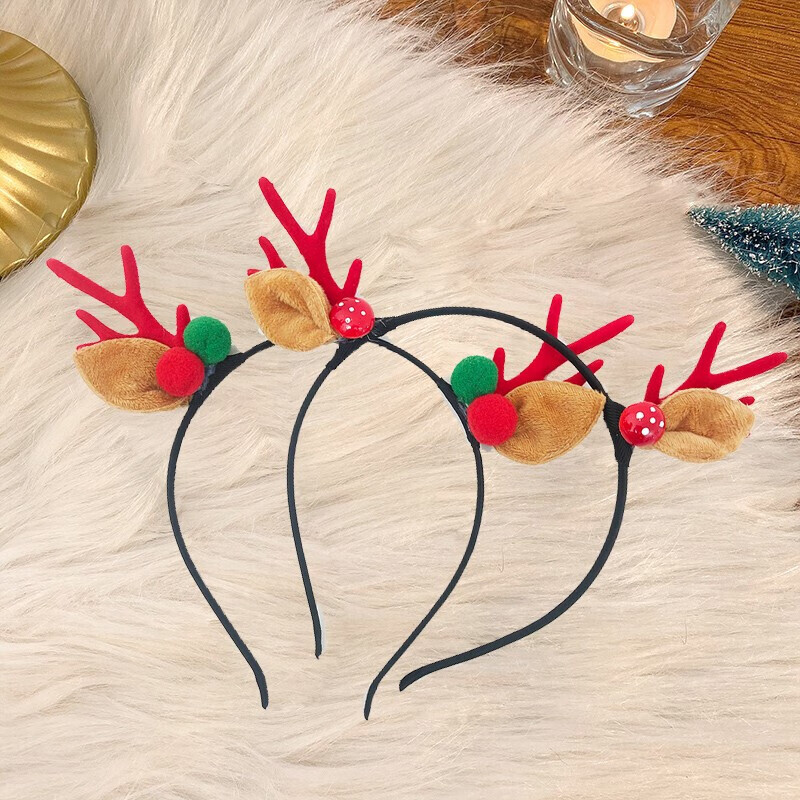 自营京唐 圣诞节装饰 ①9.72元 鹿角发卡2个装 ②11.88元 平安果包装20个装 - 折送网