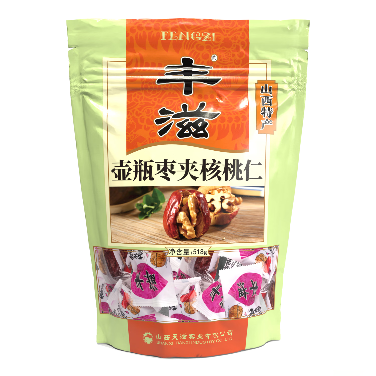 豐滋壺瓶棗夾核桃仁棗夾葡萄干518g山西名棗香味濃郁營(yíng)養辦公休閑零食 518g豐滋壺瓶棗夾核桃仁