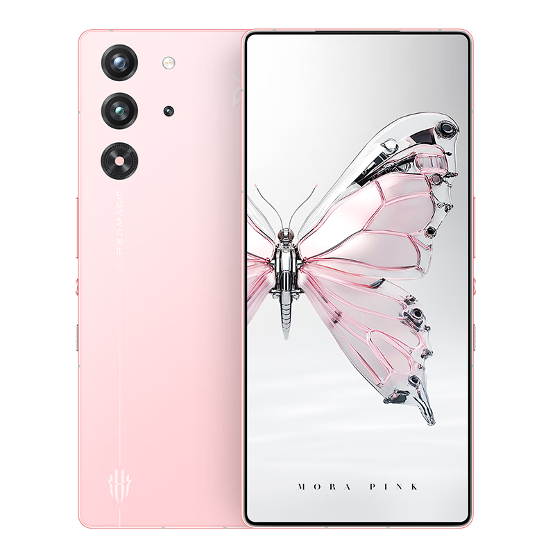 努比亞（nubia）紅魔10 Pro Mora Pink 16GB+512GB 驍龍8至尊版移動平臺 旗艦電競游戲手機 魔姬粉
