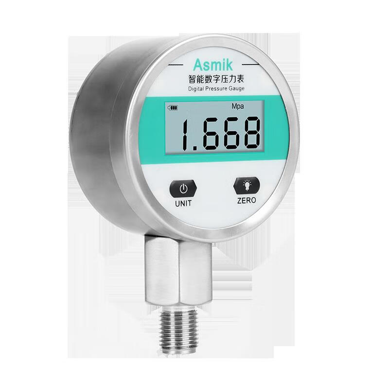 meacon不锈钢耐震压力表气压表精密数字水压表真空泵自来水 0-0点6mpa