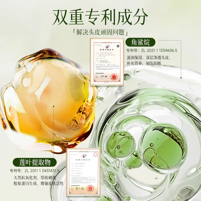 柚冰清洗发水【品牌店】草本人参滋养控油韧发防断发丝强健洗发水 人参洗发水 370g*2瓶