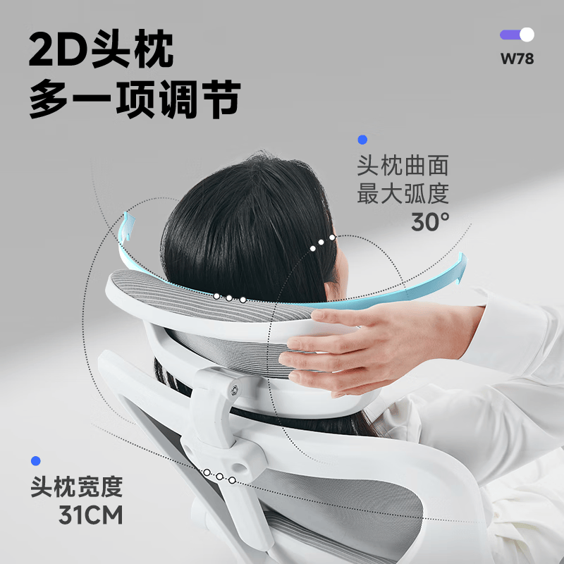 卡弗特W78人体工学椅电脑椅家用办公椅子人工力学可躺座椅电竞椅学习椅 二代【黑框黑】弹簧坐垫/无搁脚