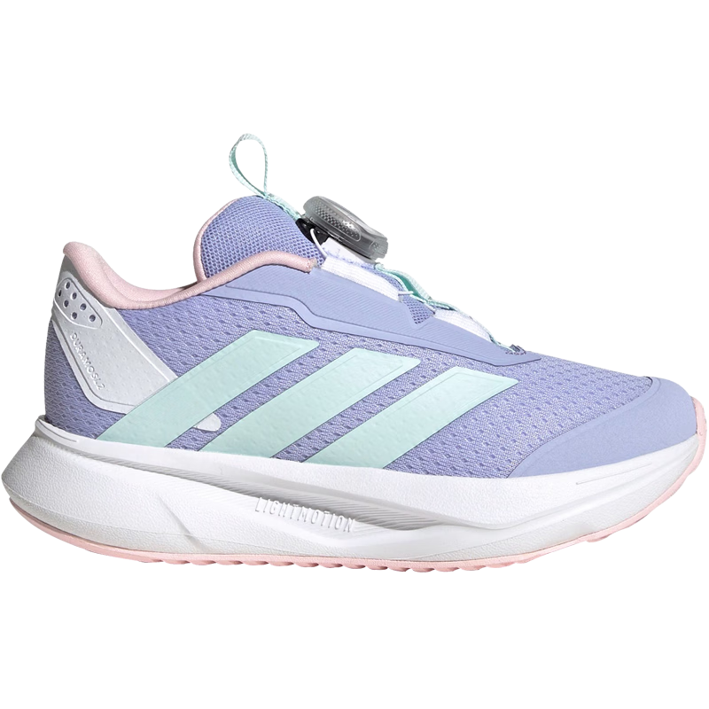 阿迪達斯（adidas）童鞋春季女童鞋子BOA款DURAMO運動鞋小大童兒童網(wǎng)面跑步鞋IH3606