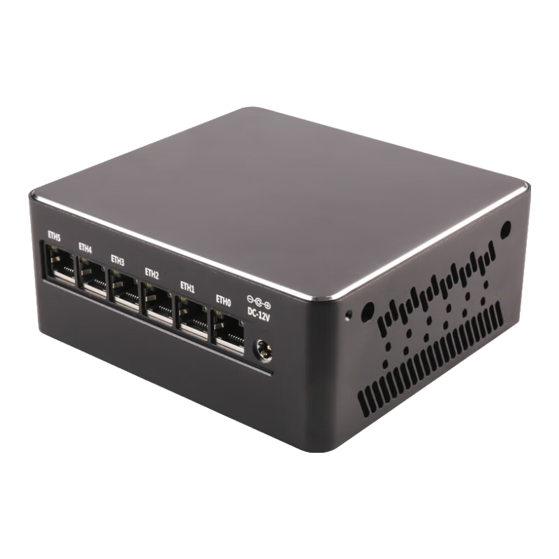 康耐信（cnction）11代CPU I3-1125G4/I5-1155G7/I7-1195G7/6网口2.5G I226-V智能软路由器迷你静音电脑工控机 I3-1125G4/G37-14机壳/6网