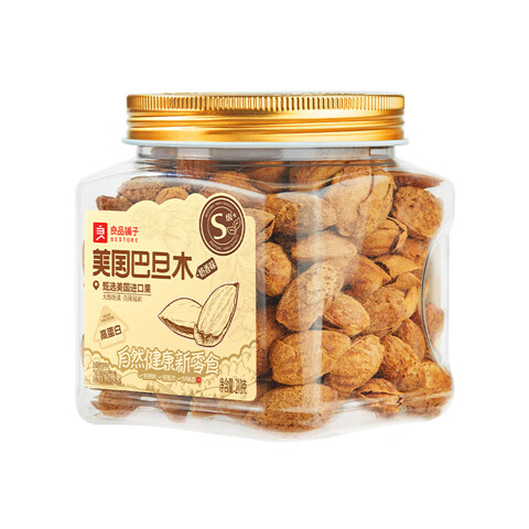 良品铺子 巴旦木坚果奶香s级 210g*1罐 
