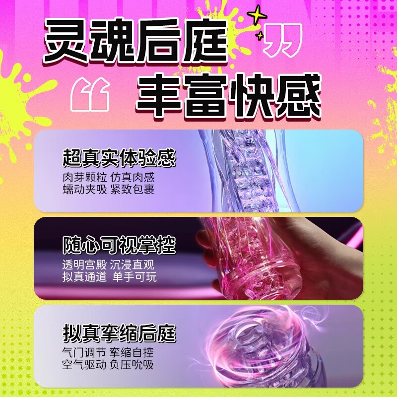 荷尔先生gay手动飞机杯发泄肛胶男用自慰动漫GB杯母零后庭男人 少年男大教练三款组合款同