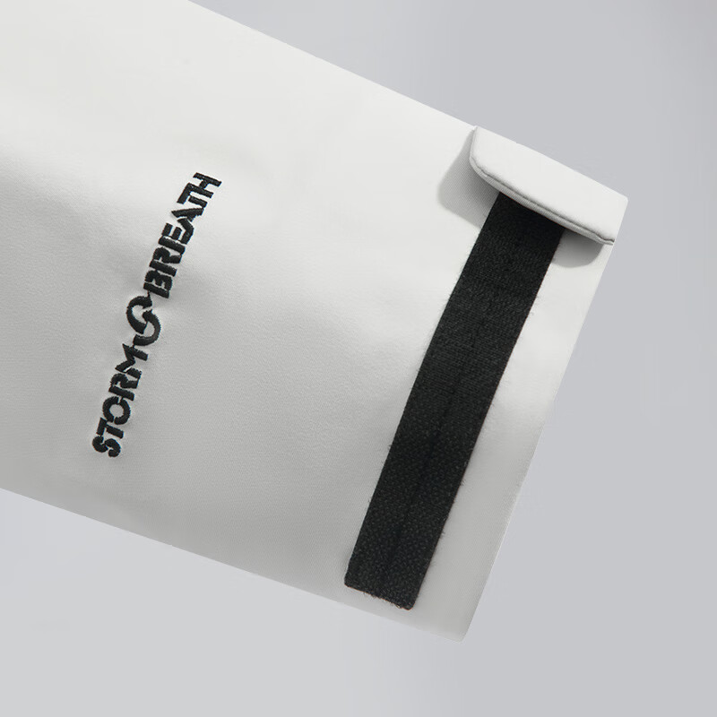 伯希和(Pelliot)【归野】户外单层冲锋衣男2025新款Teflon三防徒步登山服男 【男款】漫暮黑+岩石白 三防面料 S