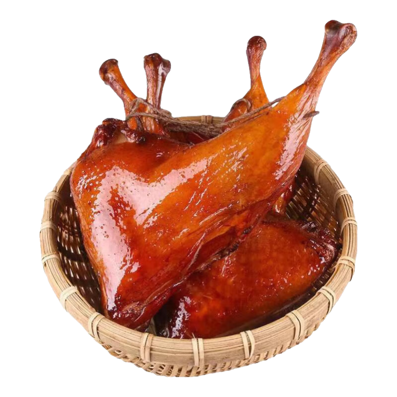 臘鴨腿大鴨腿柴火煙熏農家湖南臘肉咸肉咸鴨腿非風干特色臘味 400g*1袋