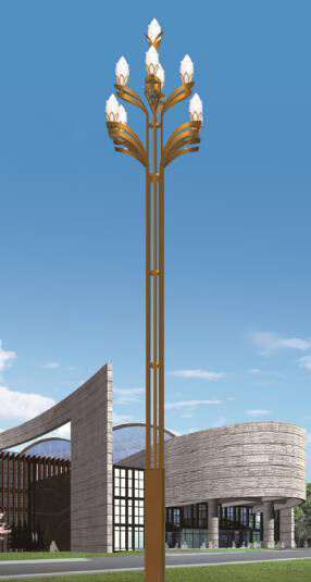 潤華年大型戶外景觀市政路燈定制做公園道路燈桿園林小區(qū)高桿燈路燈廠家 玉蘭燈