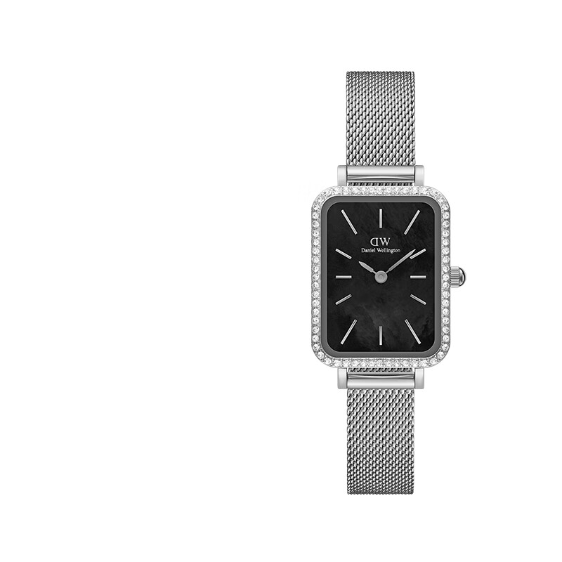 丹尼尔惠灵顿（DanielWellington）dw女表女 星环小方表石英欧美腕表复古手表 七夕情人节礼物送女友 星环星