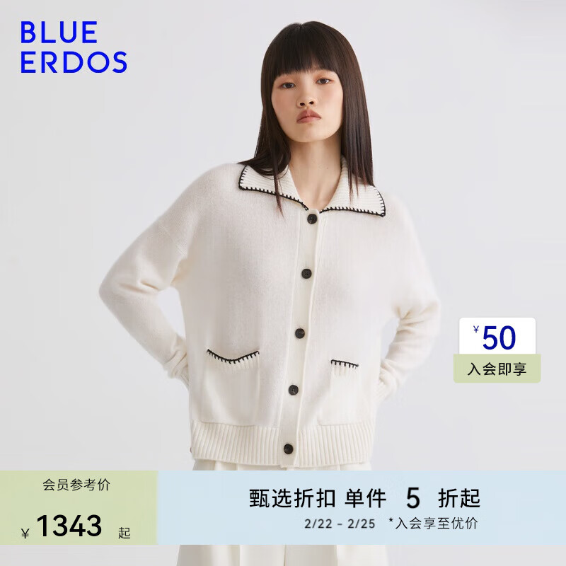 BLUE ERDOS������Ů100%ɽ���޴���С�����֯��������B235A1001 ��� 165/84A/M