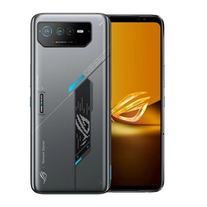 玩家国度（ROG）游戏手机6 华硕ROG6Pro骁龙8+败家之眼腾讯电竞散热游戏手机 ROG6Pro【太空灰】 5G通 标准版(含充电器) 全新仅拆封 18GB