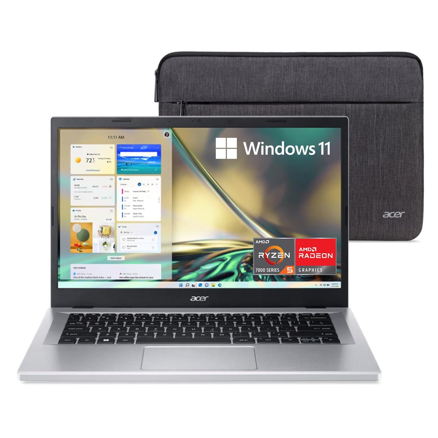 acer 宏碁 Aspire 3 A31524PTR0UX 15.6英寸全高清IPS触摸屏 AMD 锐龙5 7520U 四核 16GB 512GB