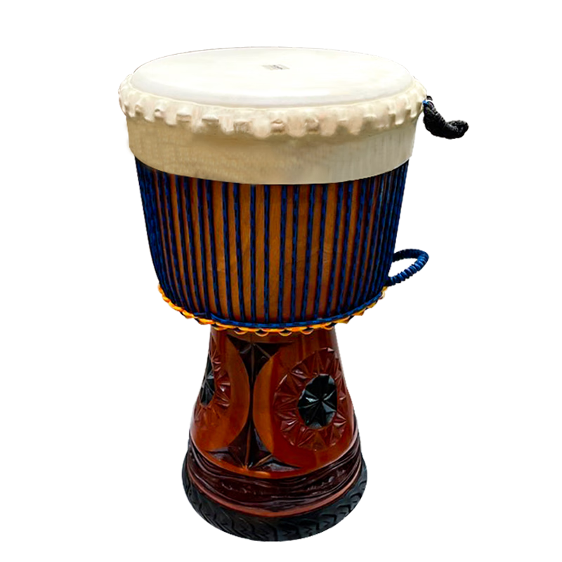 莫森(MOSEN)14英寸非洲鼓 羊皮印尼實(shí)木雕刻翻毛大師級免調(diào)音 款式顏色隨機(jī)